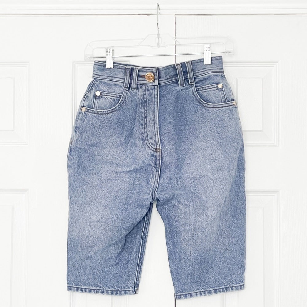 Balmain Denim Shorts in Blue